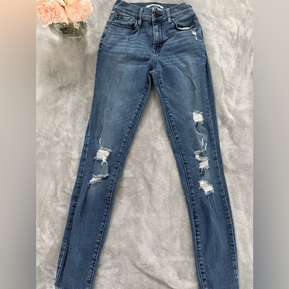 PacSun Blue Jeggings Distressed Denim - Picture 1 of 5